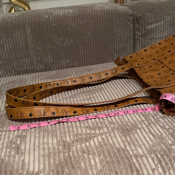 MCM Cognac Visetos Tote Bag - Picture 15 of 16